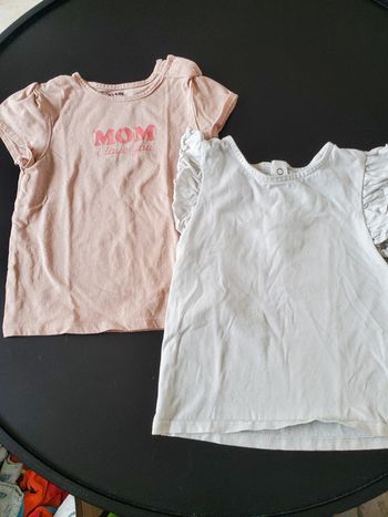 Lot 2 t-shirts manches courtes 18 mois
