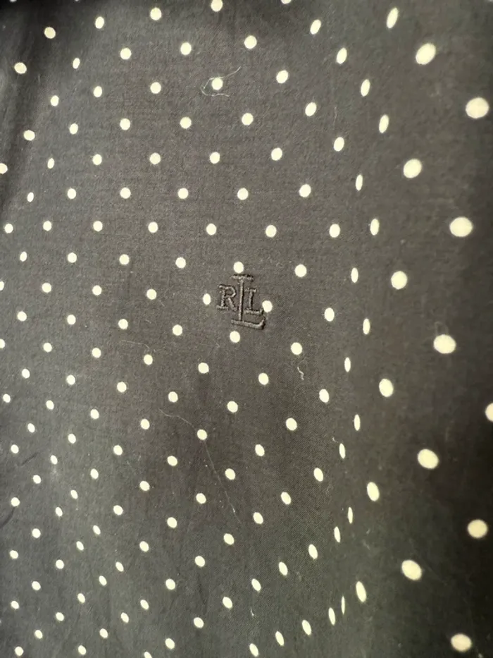 🖤 Chemise noir à Pois/ Lauren -Ralph-Lauren / LG 🖤 - photo numéro 3