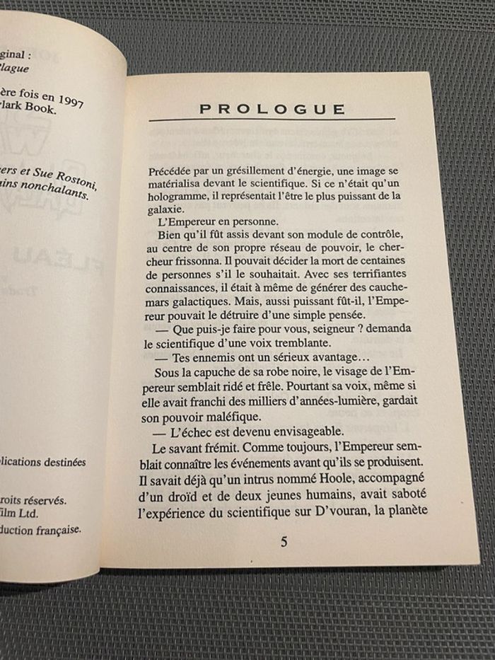 Livre Star wars Galaxie de La Peur Tome 3 Fléau Planétaire Pocket - photo numéro 3