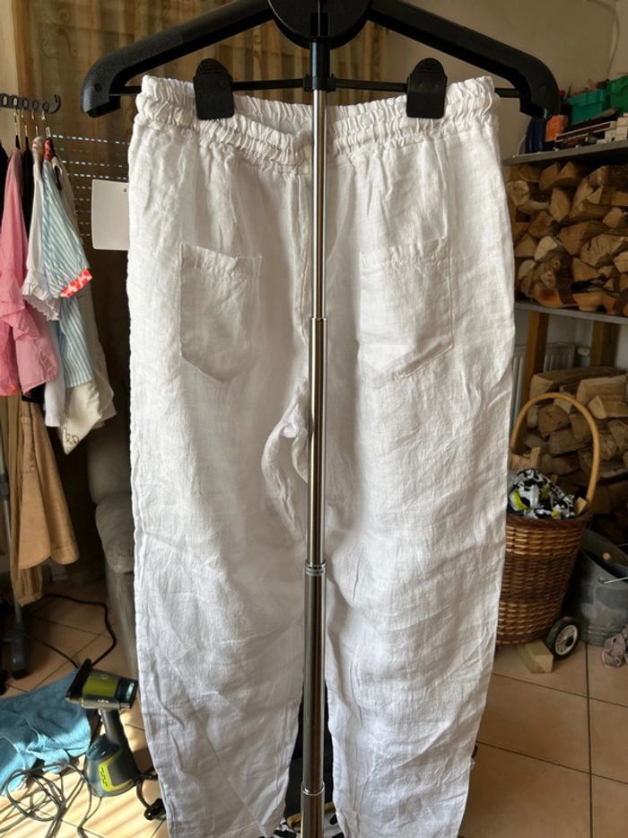 Pantalon d’été blanc Toscandjoe - photo numéro 3