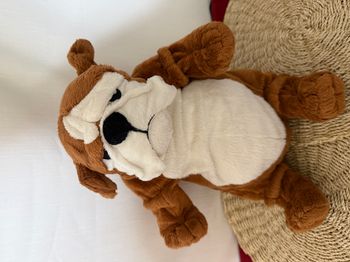 peluche chien bouledogue ikea doudou bulldog gosig klappar