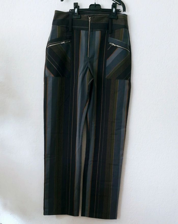 🤎 Pantalon gris pour femme taille L - photo numéro 2