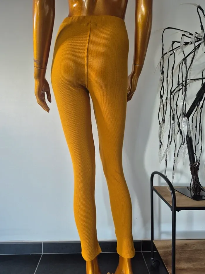 Legging Long Moutarde Femme Taille S/36 - photo numéro 2