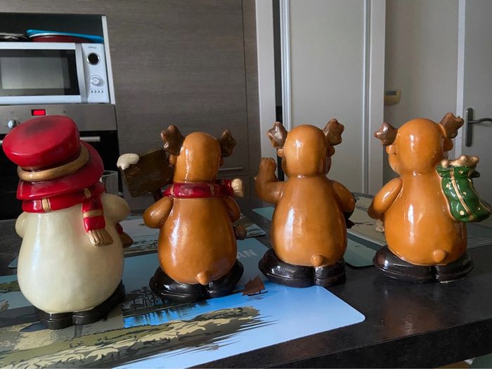 Lot de 4 figurines de Noël - photo numéro 4