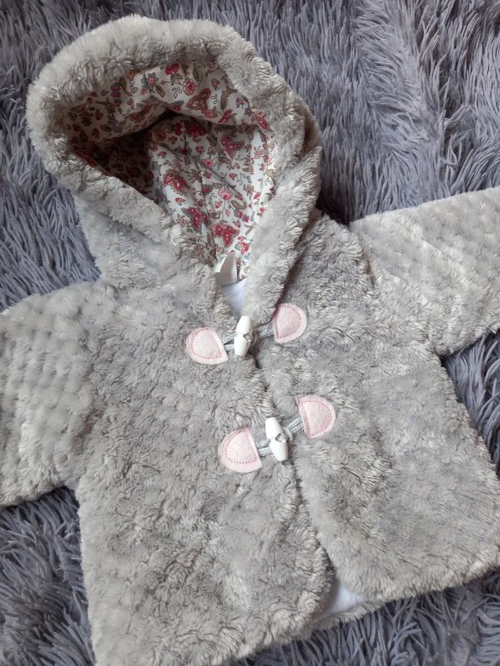 Manteau fille hiver tout doux - photo numéro 2