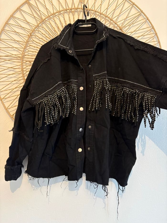 Veste en jean style cowboy