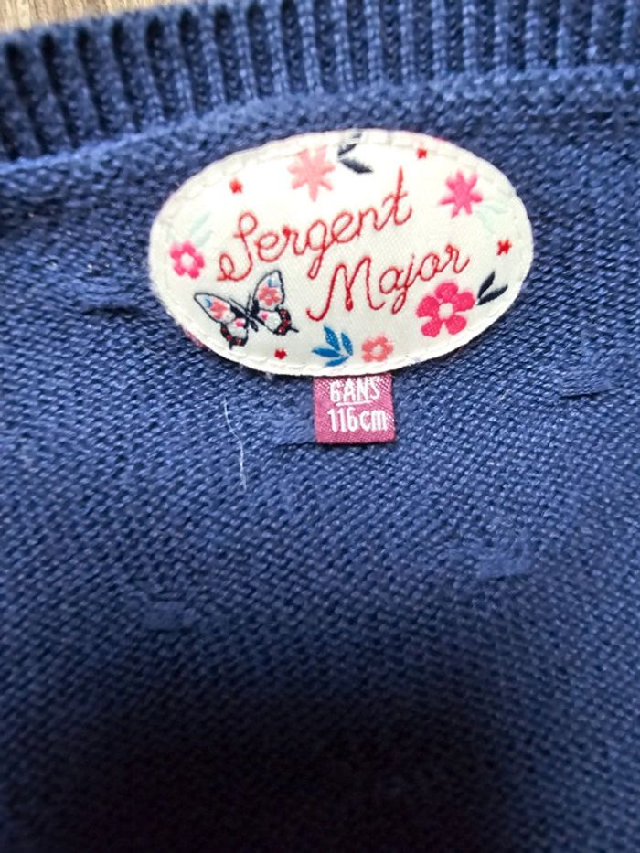 Gilet sergent major bleu - photo numéro 5