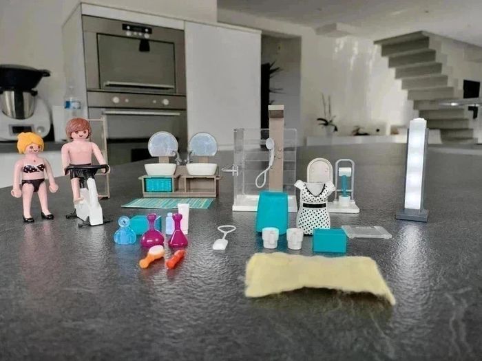 20 € Salle de bain avec douche à l'italienne 9268 Playmobil - photo numéro 2