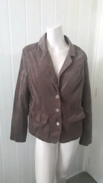Veste velours doublée 44