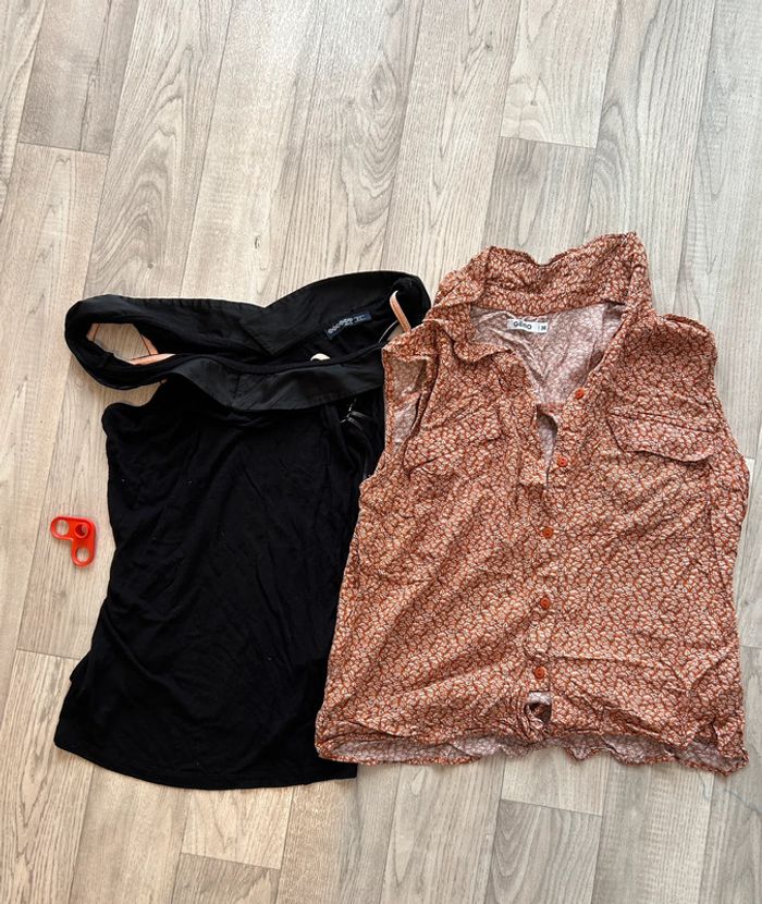 2 hauts débardeur femme 36