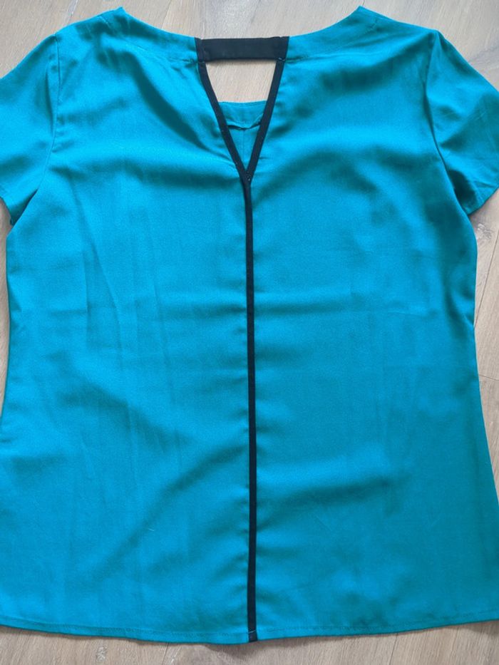 Blouse verte Camaïeu taille 36 - photo numéro 3
