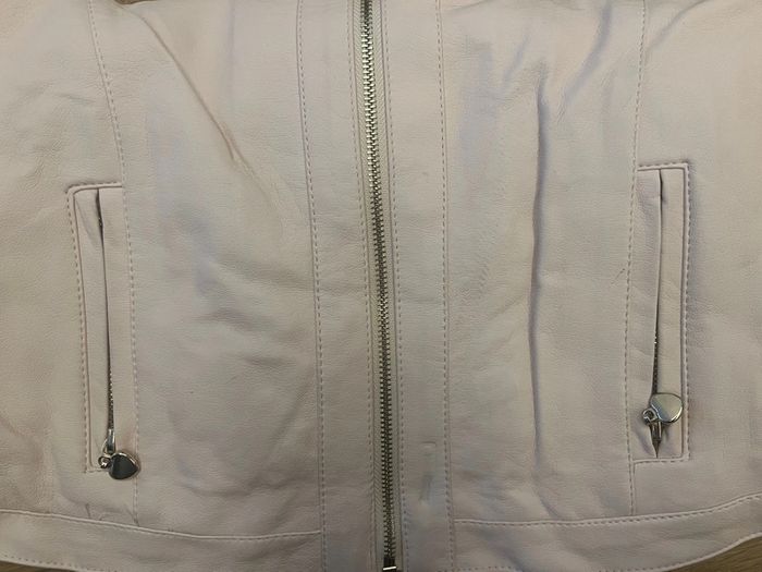 Vends veste rose pale similicuir cool club taille 128cm / 8ans en très bon état - photo numéro 5