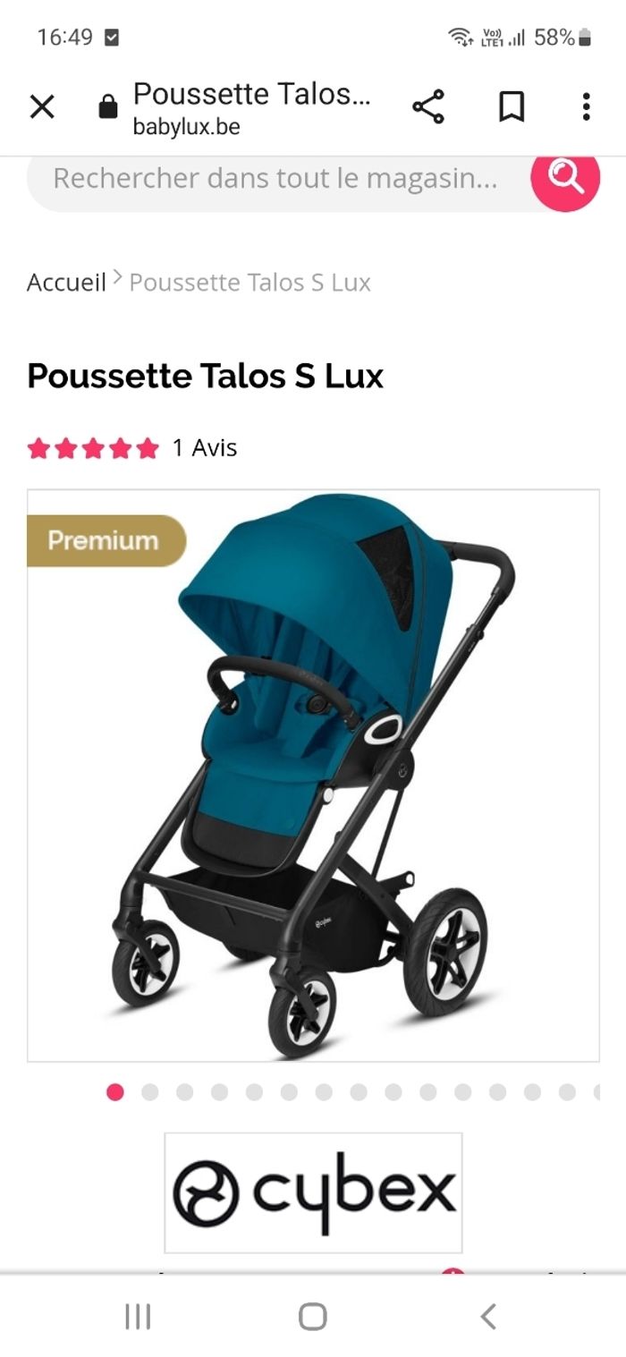 Poussette cybex avec adaptateur maxi-cosi et coupe vent - photo numéro 8