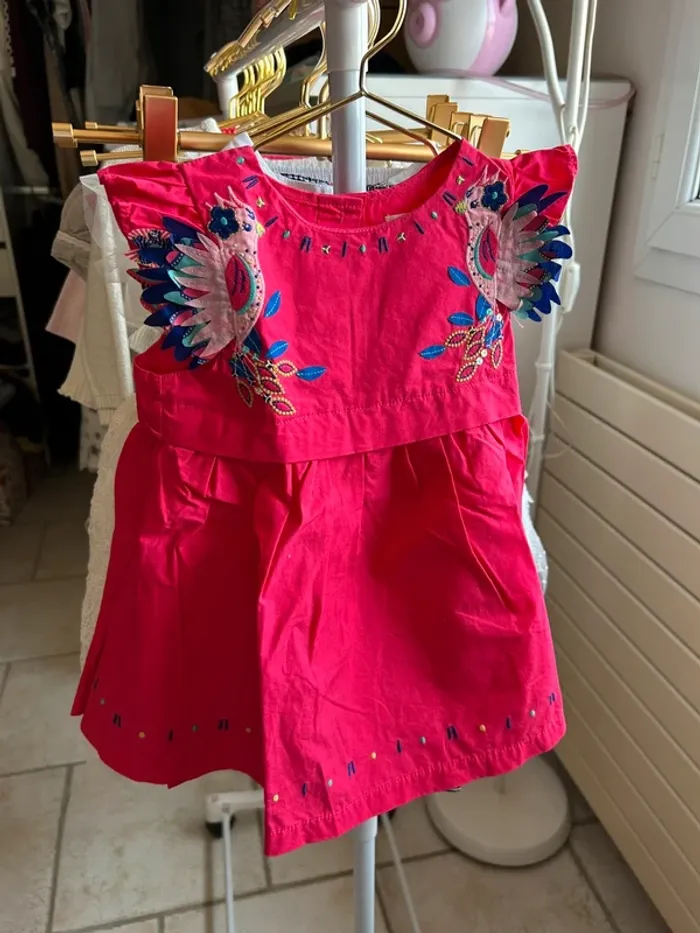 Superbe robe Du pareil au même taille 12 mois état neuf - photo numéro 2