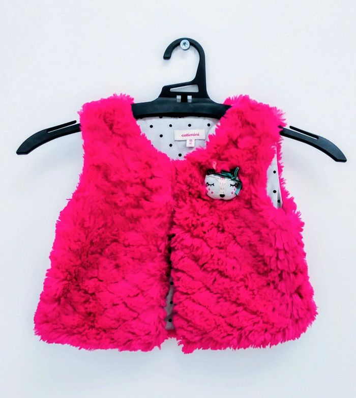 Petit gilet rose Catimini 18 mois - photo numéro 2