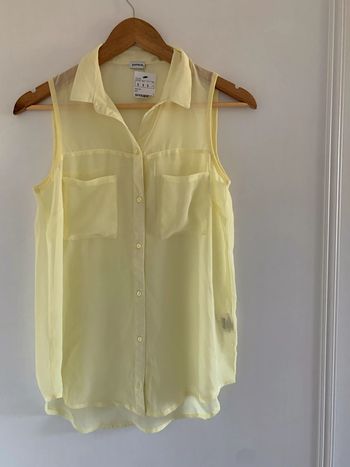 Blouse sans manches jaune Pimkie neuf avec étiquette