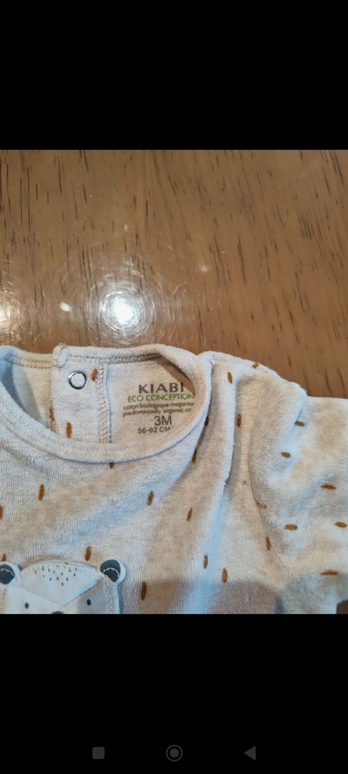 4 pyjamas garçon  en velours 3 mois - photo numéro 3