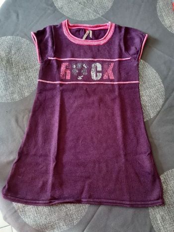 Robe pull aubergine