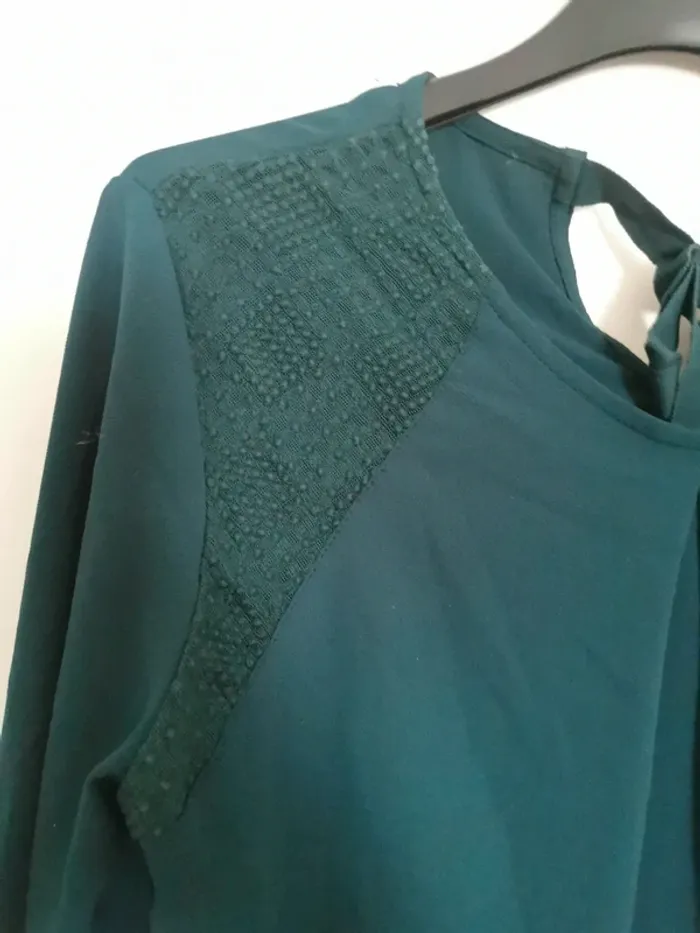 Blouse Promod verte - photo numéro 4