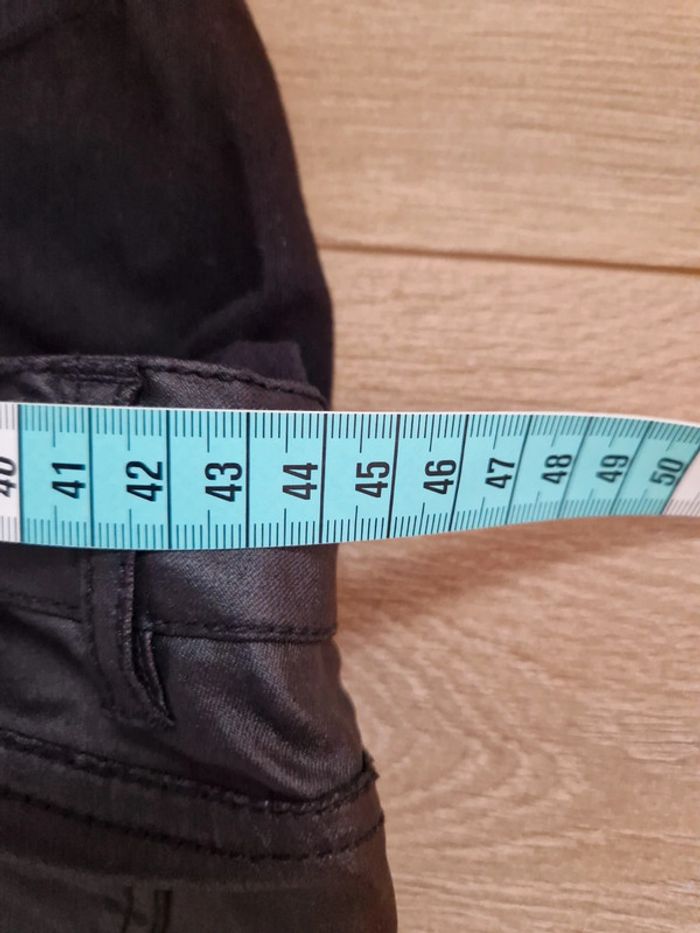 Pantalon de grossesse élastique mamalicious noir imitation cuir 28 34 - photo numéro 9