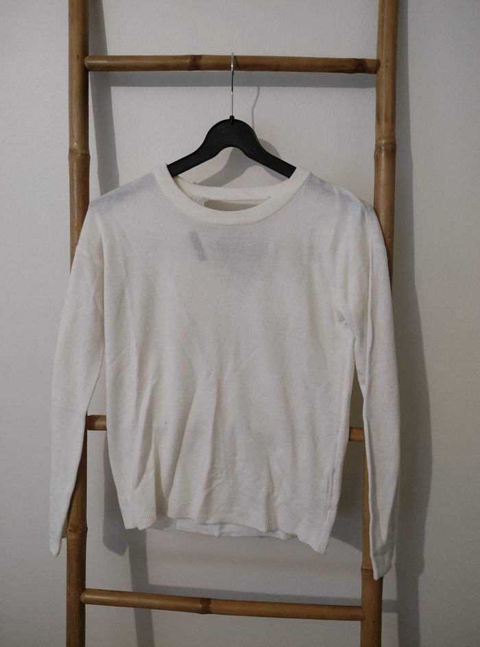 Pull blanc Legé extenso