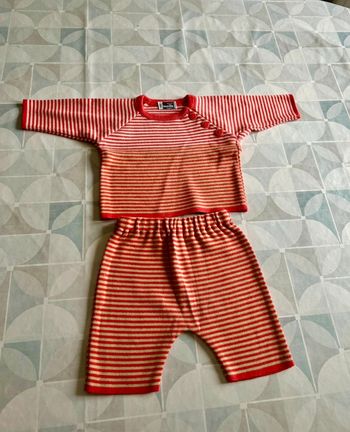 Ensemble mixte - bébé - fille ou garçon - 6 mois - Duger/La Mar Maille- en très bon état