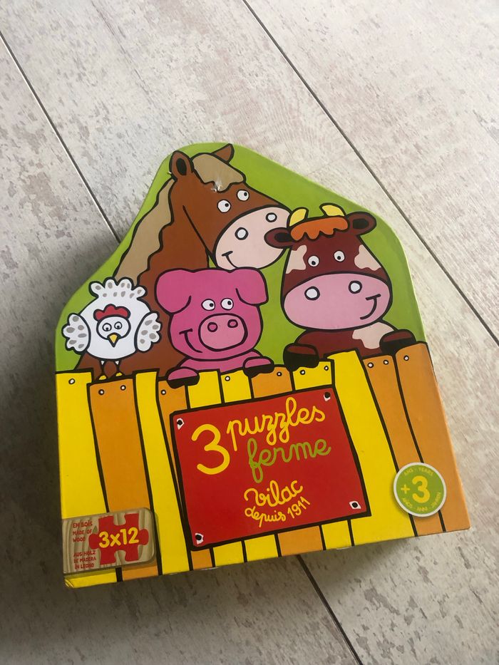 Jeu éducatif en bois - puzzle