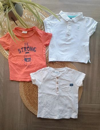 🐼 Lot tee-shirt taille 12mois