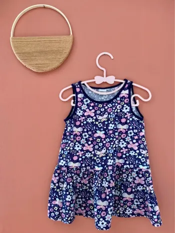 Robe fille imprimée fleuri - H&M - 2 ans