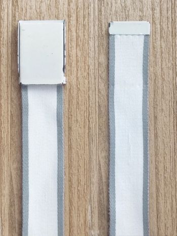 Ceinture blanc gris  / Celio - 115 cm réglable
