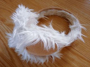 Cache oreilles Fille protection froid hiver 3 ans TBE beige fourrure