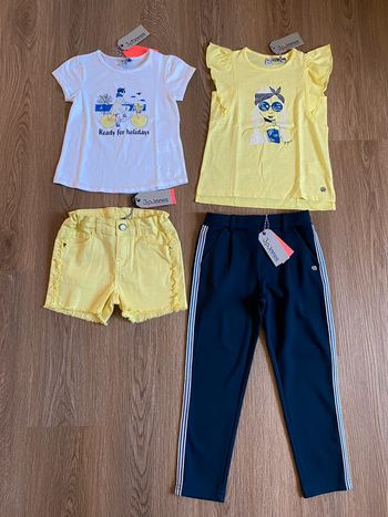 Ensemble coordonné neuf 3 pommes 5 / 6 ans fille