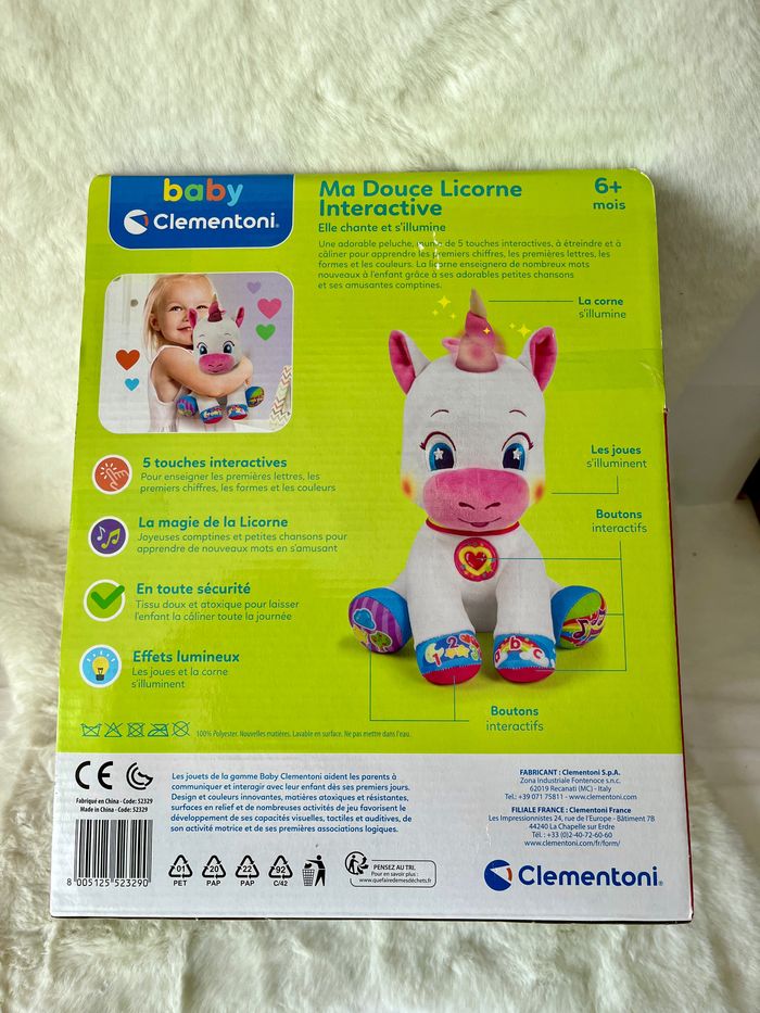 Baby Clementoni ma douce licorne interactive - photo numéro 7