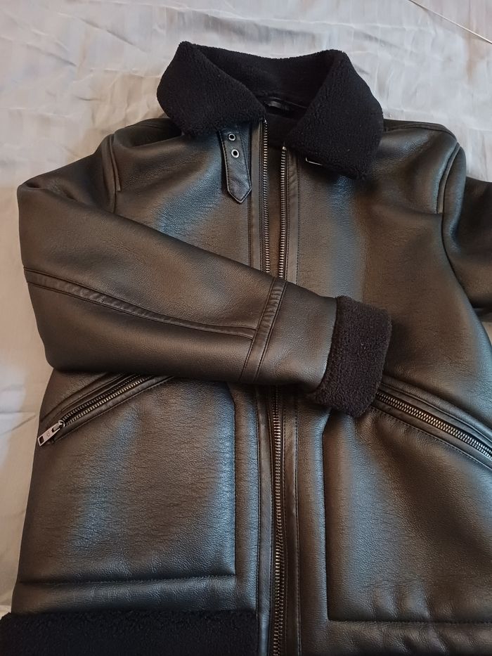 Blouson aviateur, perfecto MNG (mango) - photo numéro 3