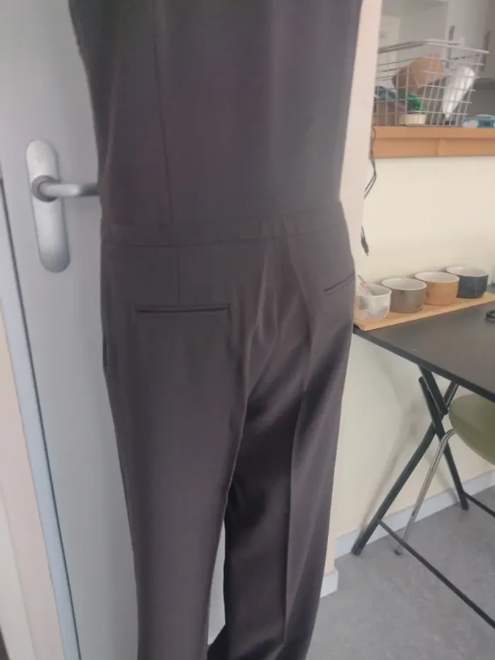 Combinaison Maison 123 marron chic + ceinture dorée – taille L - photo numéro 9