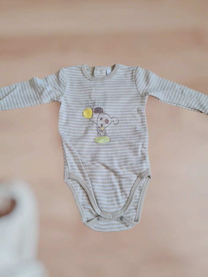 Ensemble 2 pièces grenouillère bodie garçon fille - photo numéro 5