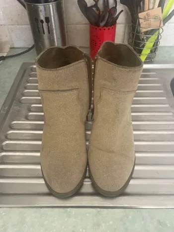 Bottine marron à talon