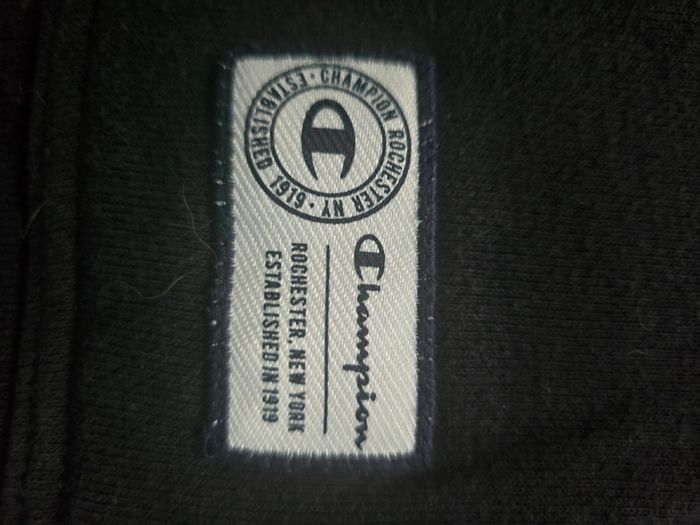 Sweat Vintage Champion Rochester Noir - Taille S Oversize - photo numéro 2