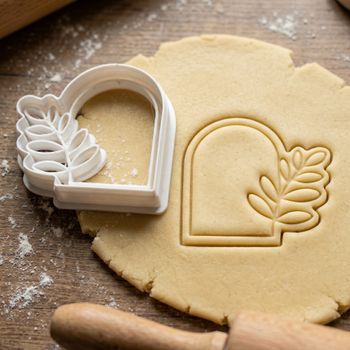 Emporte-pièce Arche Botanique Feuillage, Découpoir pour Biscuits, Sablés et Pâte à Sucre