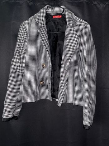Blazer motif pied de poule