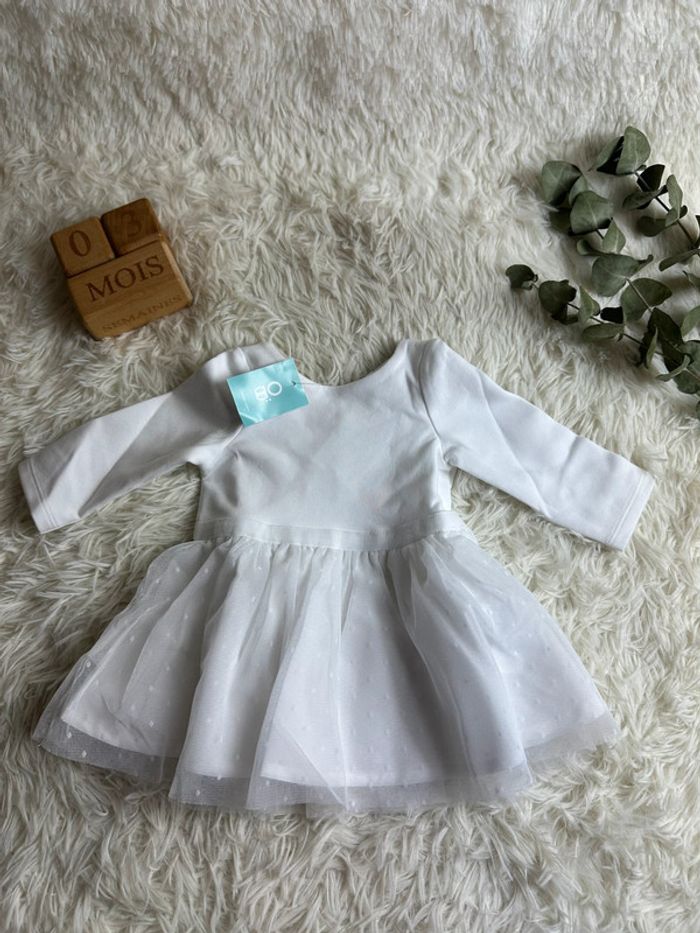 Robe de cérémonie blanche Obaibi taille 3 mois