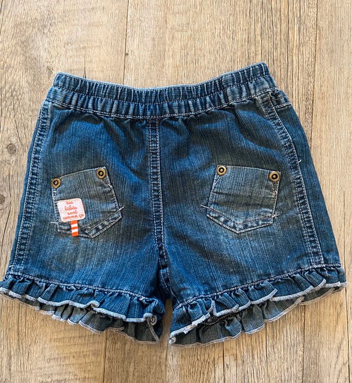 Short en jean absorba pour petite fille bb 3 mois