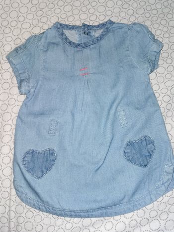 Robe fine effet jeans