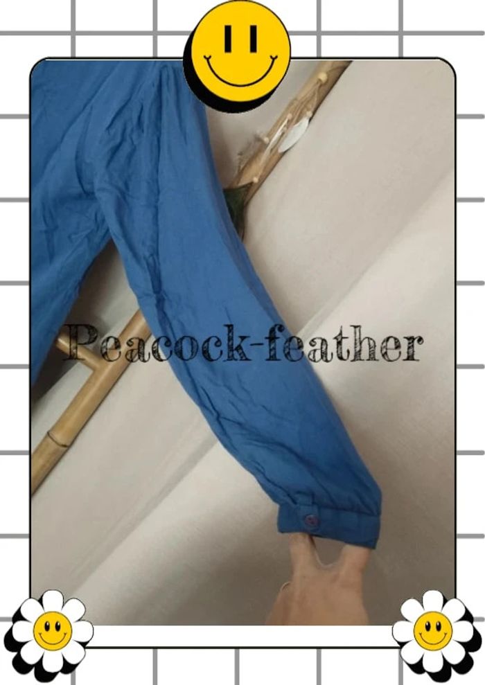 Blouse bleue dentelle 40 - photo numéro 6