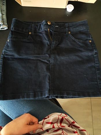 Jupe jeans nuit non doublee 36