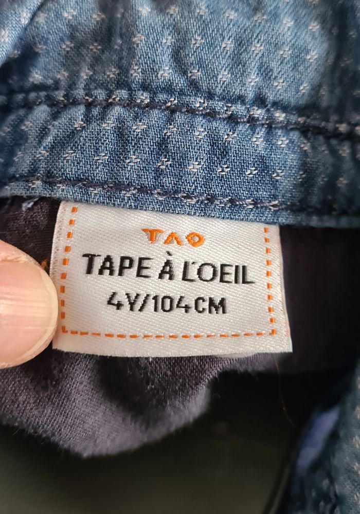 Chemise style chambray - 4 ans - Tape à l'oeil - photo numéro 6