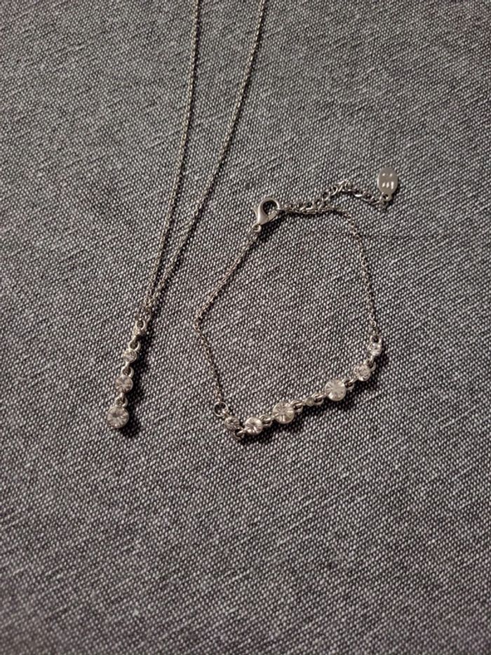 Collier et bracelet "diamant" - photo numéro 2
