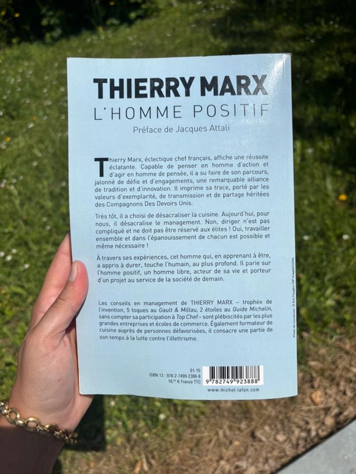 Livre “L’Homme Positif” de Thierry Marx - photo numéro 2