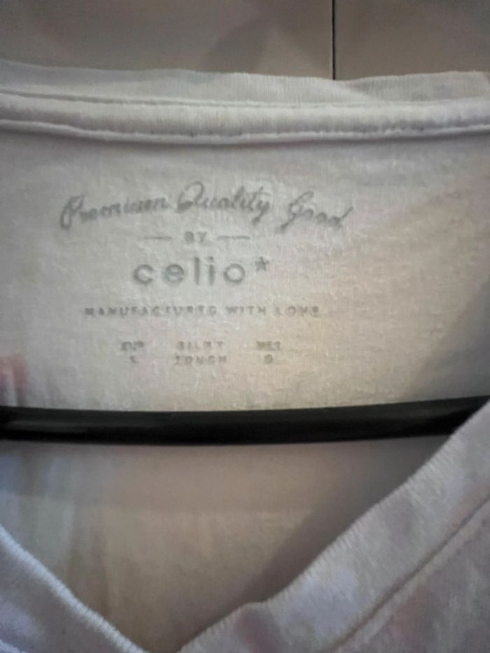 T-shirt blanc Celio taille L - photo numéro 3
