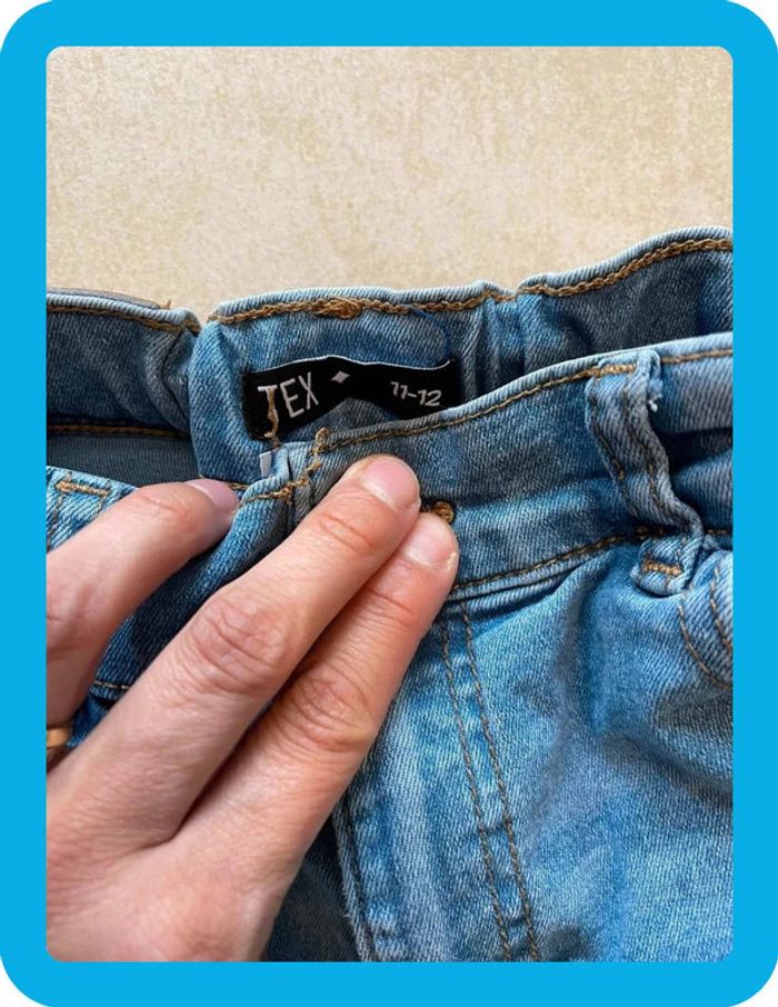 Beau jean taille ajustable garçon 11/12 ans tex - photo numéro 5